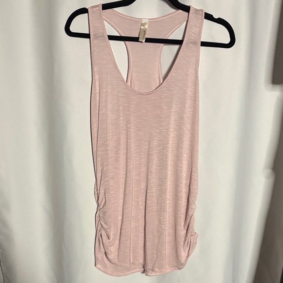 Loveappella Tops - Loveappella Light Pink Racerback Tank Top